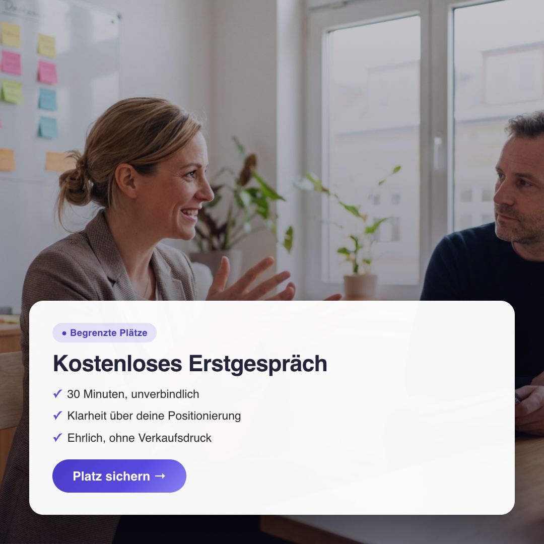 Werbeanzeige — Kostenloses Erstgespräch, begrenzte Plätze