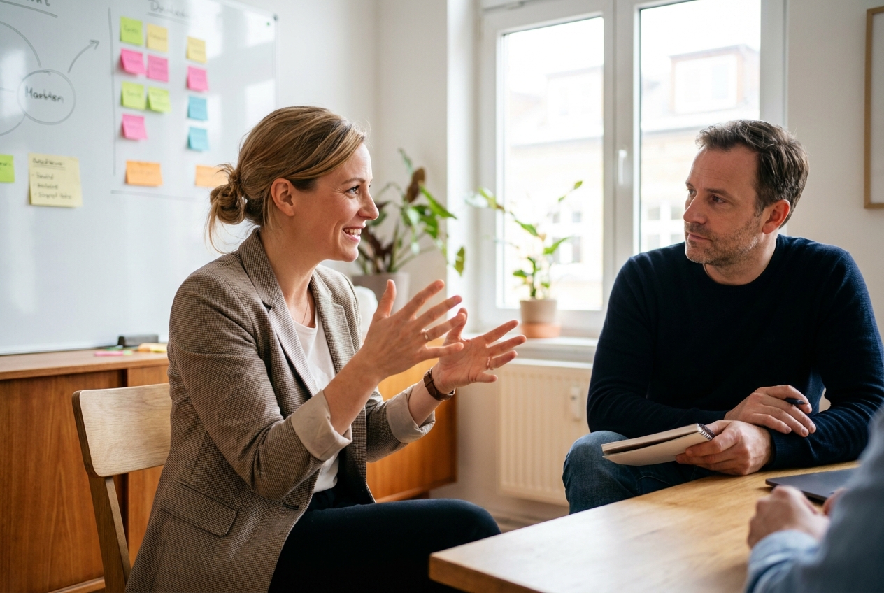 Coachin in einer lebendigen Coaching-Session